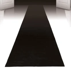 NEU Läufer Schwarz / wie ein schwarzer Teppich aus Folie, 450 x 60 cm