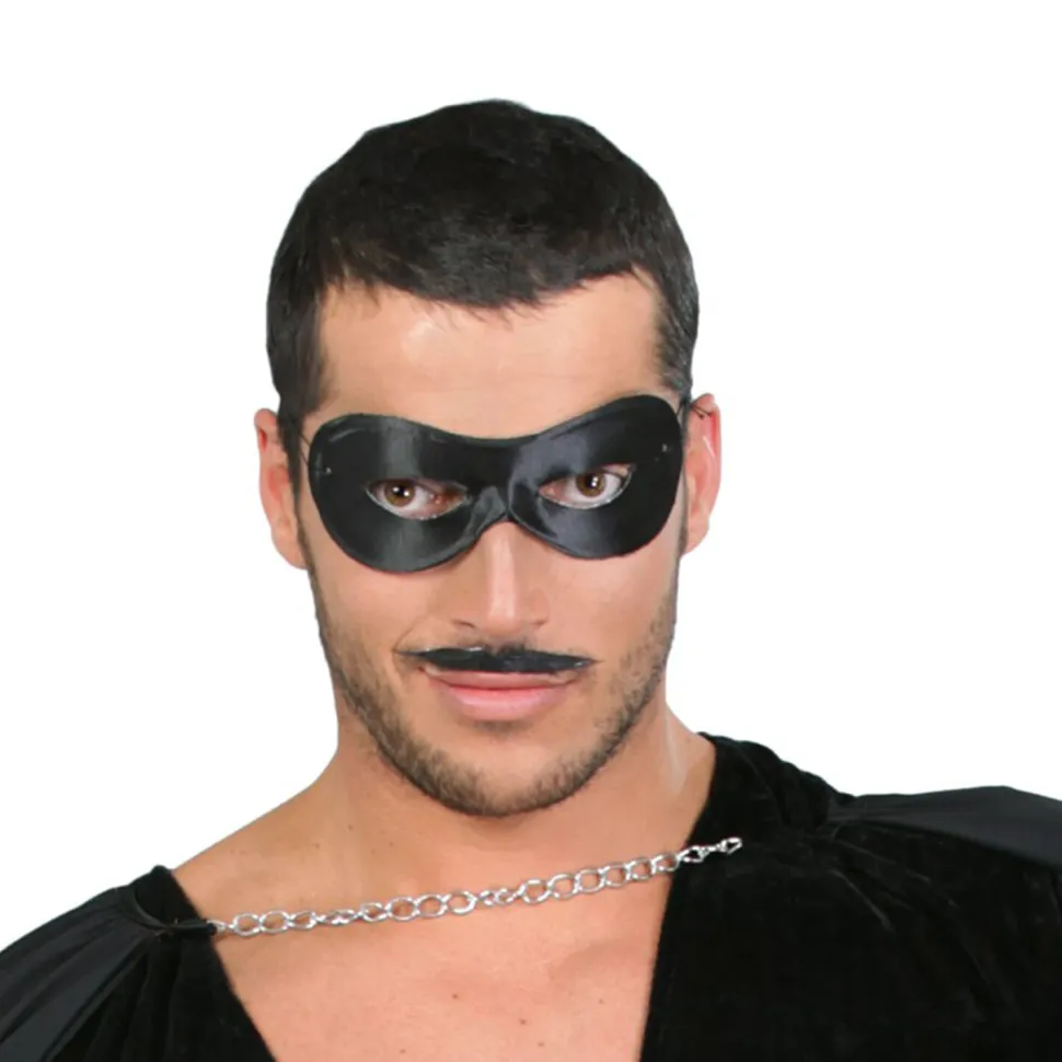 NEU Maske Bandit / Superheld, Augenmaske mit Gummizug, Silber