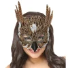 NEU Maske Eule, aus Federn