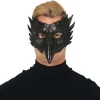 NEU Maske Rabe / schwarze Eule, schwarz