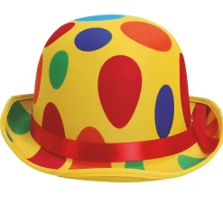 NEU Melone Clownshut mit bunten Punkten