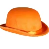 NEU Melone Flair aus Samt, neon-orange, Kopfweite 57-58cm
