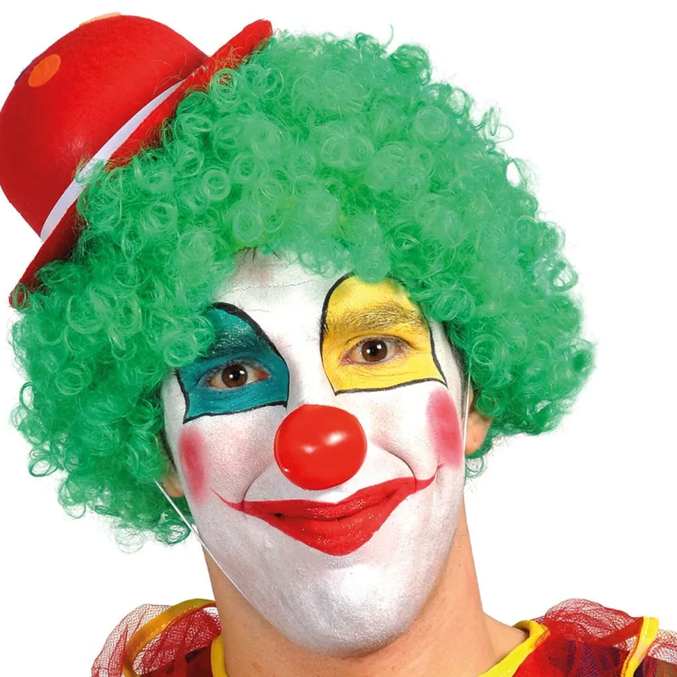 NEU Melone Mini-Clownshut mit Gummiband, sortierte Farben, 1 Stück