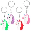 NEU Mitgebsel / Gastgeschenk für Kindergeburtstag Partyspiele / Spielzeug, Schlüsselringe Einhorn, 4 Stück