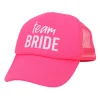 NEU Mütze JGA Team Bride, pink, größenverstellbar