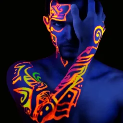 NEU Neon-Lippenstift auf Wasserbasis, leuchtet unter UV-Licht, 6 ml, Pink