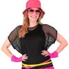 NEU Netz-Shirt kurzarm, schwarz, Einheitsgröße