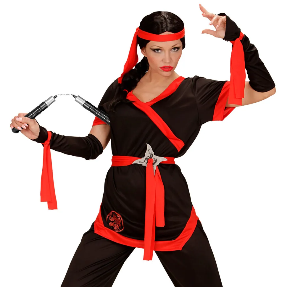 NEU Ninja-Kostüm-Zubehör Nunchaku / Spielzeug aus Kunststoff, Größe: ca. 19 cm