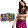NEU Pailletten-Gürtel Regenbogen-Stretch, 60-110cm