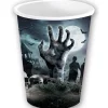 NEU Papp-Becher Zombie-Friedhof, 6 Stk., ca. 240ml