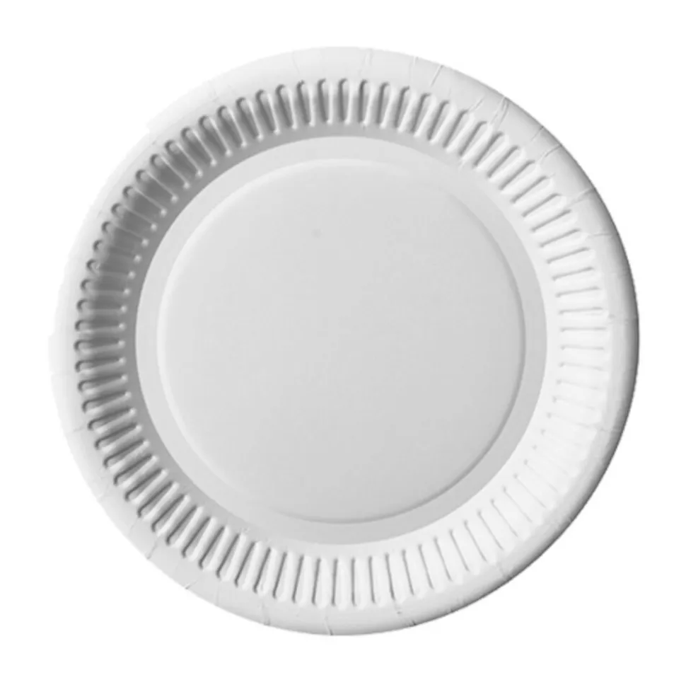NEU Pappteller Pure, rund, Ø 20 cm, 100 Stück, weiß