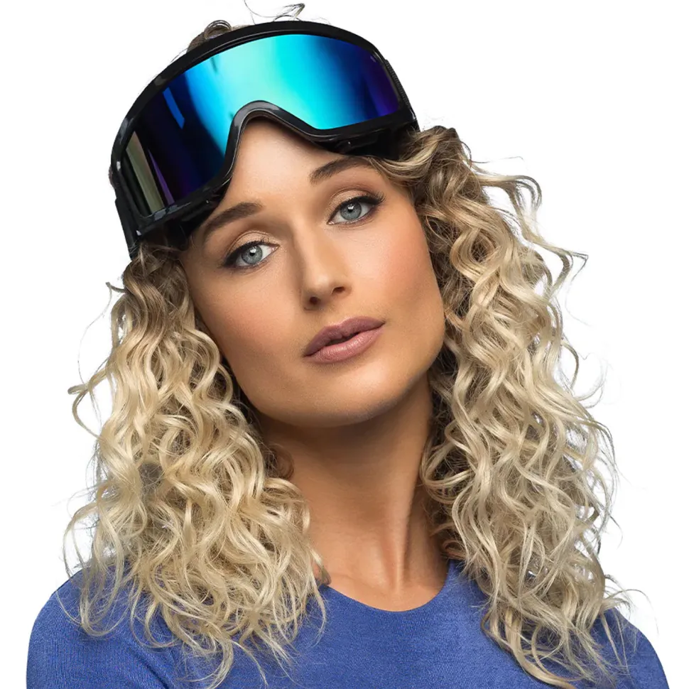 NEU Party-Skibrille, größenverstellbar, schwarz