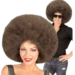 NEU Perücke Riesenafro, braun