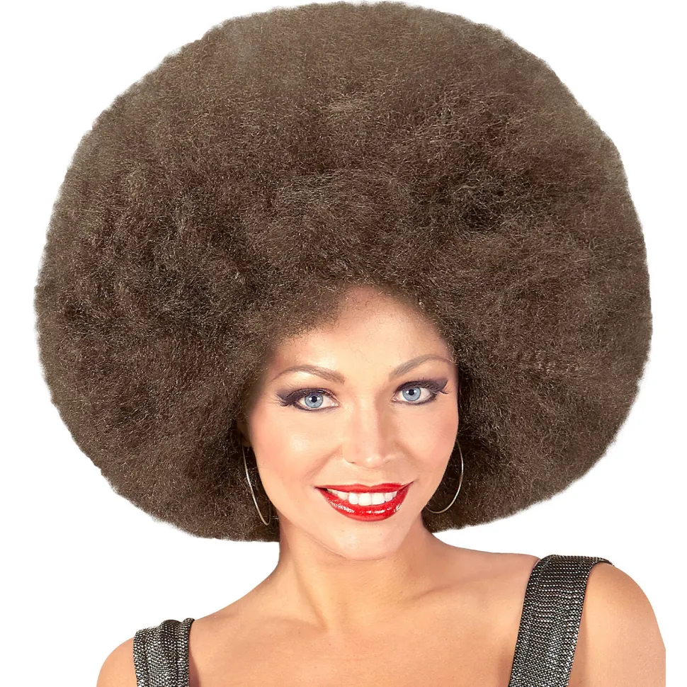 NEU Perücke Riesenafro, braun