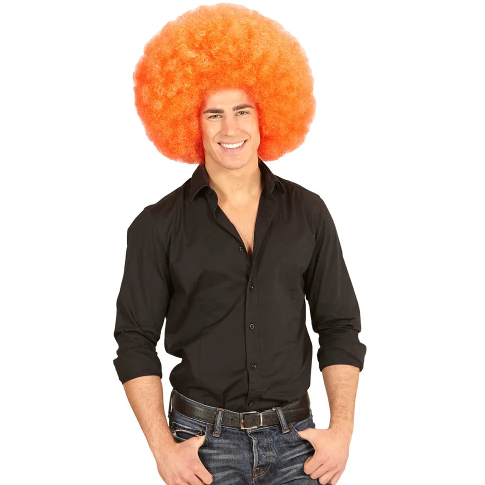 NEU Perücke Riesenafro, orange