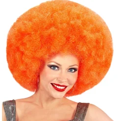 NEU Perücke Riesenafro, orange