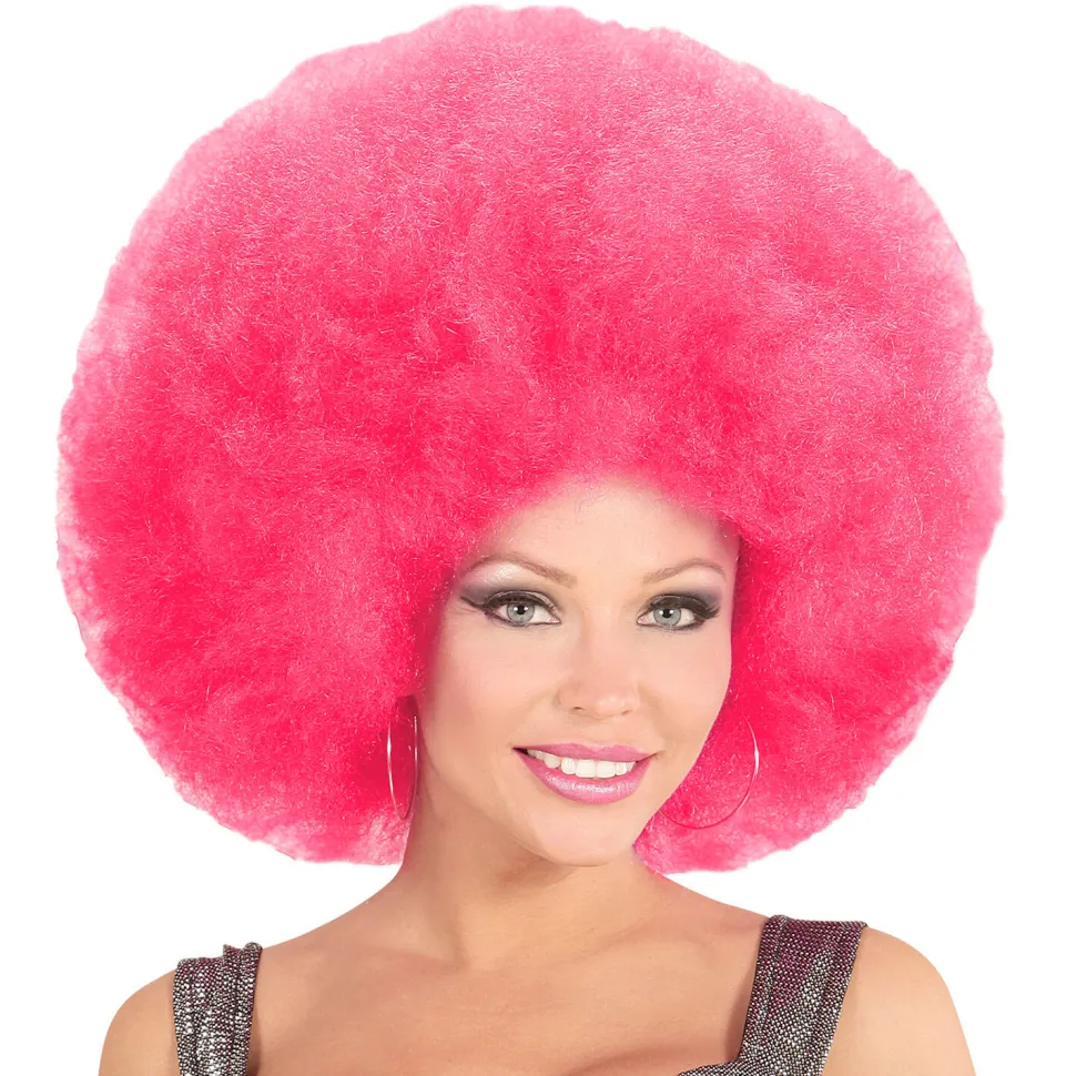 NEU Perücke Riesenafro, pink