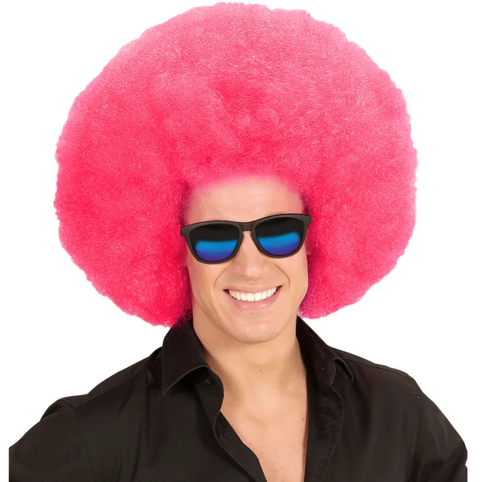 NEU Perücke Riesenafro, pink