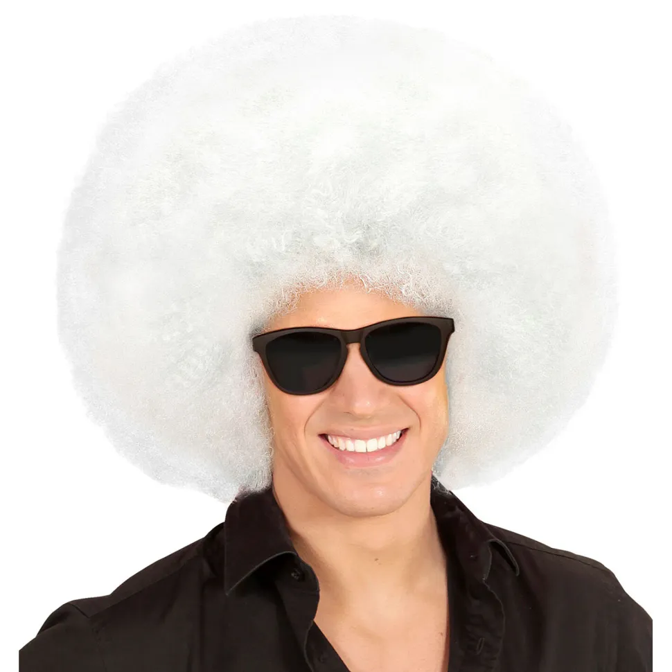 NEU Perücke Riesenafro, weiß