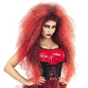 NEU Perücke wilde Teufelin, schwarz-rot