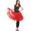 NEU Petticoat, mehrlagig, Einheitsgröße, rot