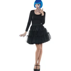 NEU Petticoat, mehrlagig, schwarz, Einheitsgröße