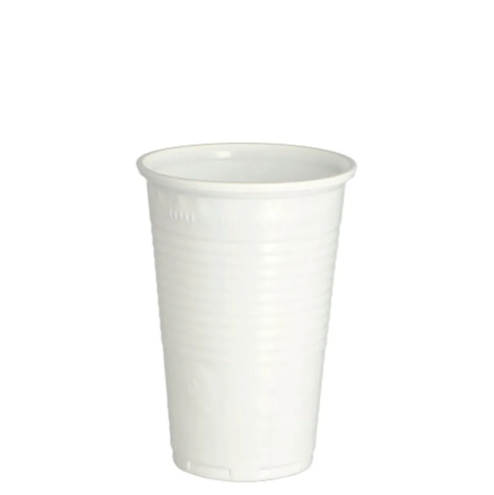 NEU Plastikbecher 0,2l, weiß, 100 Stück