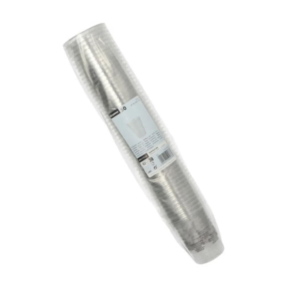 NEU Plastikbecher recycelt, 0,2l, glasklar, 50 Stück
