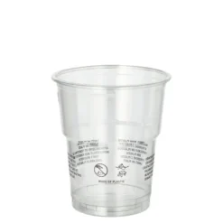 NEU Plastikbecher recycelt, 0,2l, glasklar, 50 Stück