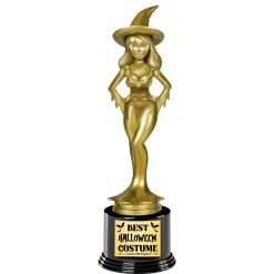 NEU Pokal / Trophäe Bestes Halloween Kostüm Hexe, ca. 22cm