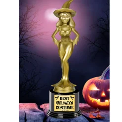 NEU Pokal / Trophäe Bestes Halloween Kostüm Hexe, ca. 22cm