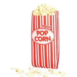 NEU Popcorn-Tüten, rot-weiß gestreift, 8 Stück, ca. 30x13x8cm