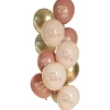 NEU Premium-Latex-Luftballons Happy Birthday, Let's Party, Golden Blossom, 33cm, 12 Stk.