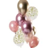 NEU Premium-Latex-Luftballons Golden Blush, 33cm, 12 Stk.