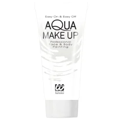 NEU Profi-Aqua-Schminke auf Wasserbasis, für Karneval, Kinderschminken & Theater, 30 ml, Weiß