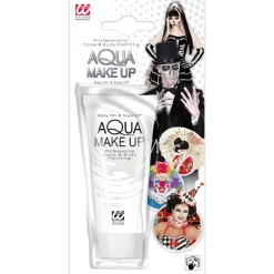 NEU Profi-Aqua-Schminke auf Wasserbasis, für Karneval, Kinderschminken & Theater, 30 ml, Weiß