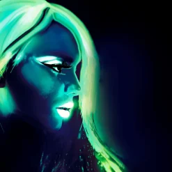 NEU Profi-Aqua-Schminke auf Wasserbasis, Glow in the Dark, leuchtet Dunkeln, 30 ml