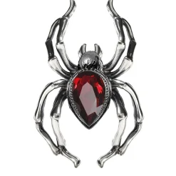 NEU Ring Spinne mit Rubin