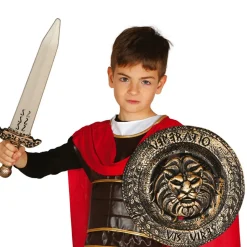 NEU Römerschild mit Schwert für Kinder, gold