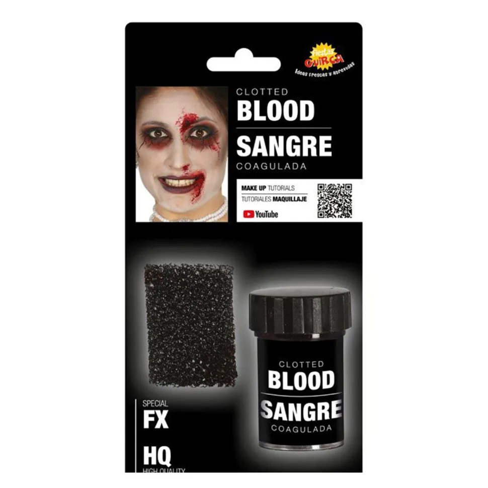 NEU Schmink-Set dickflüssiges Kunstblut mit Schwamm, 15g