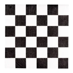 NEU Servietten Racing, kariert, 33x33 cm, 20 Stück