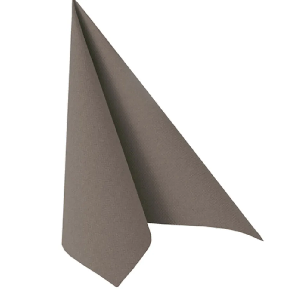 NEU Servietten Royal Collection, 40 x 40 cm, 20 Stück, Grau