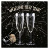 NEU Servietten Welcome New Year für Silvester, 3-lagig, 33 x 33 cm, 20 Stück
