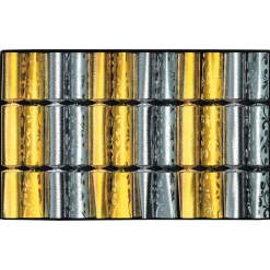 NEU Silvester Knallbonbon Gold und Silber, 18cm, 12 Stück