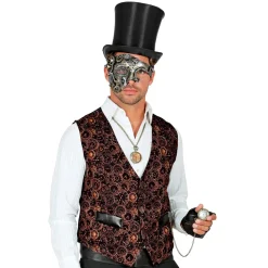 NEU Steampunk Taschenuhr mit Kette, goldfarben