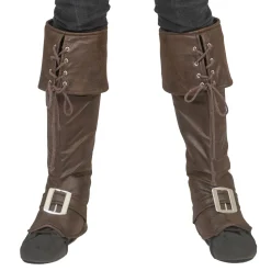 NEU Stiefelstulpen / Gamaschen Deluxe, braun, Einheitsgröße, Überzieher für Schuhe