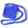 NEU Tasche aus Plüschfell, Blau