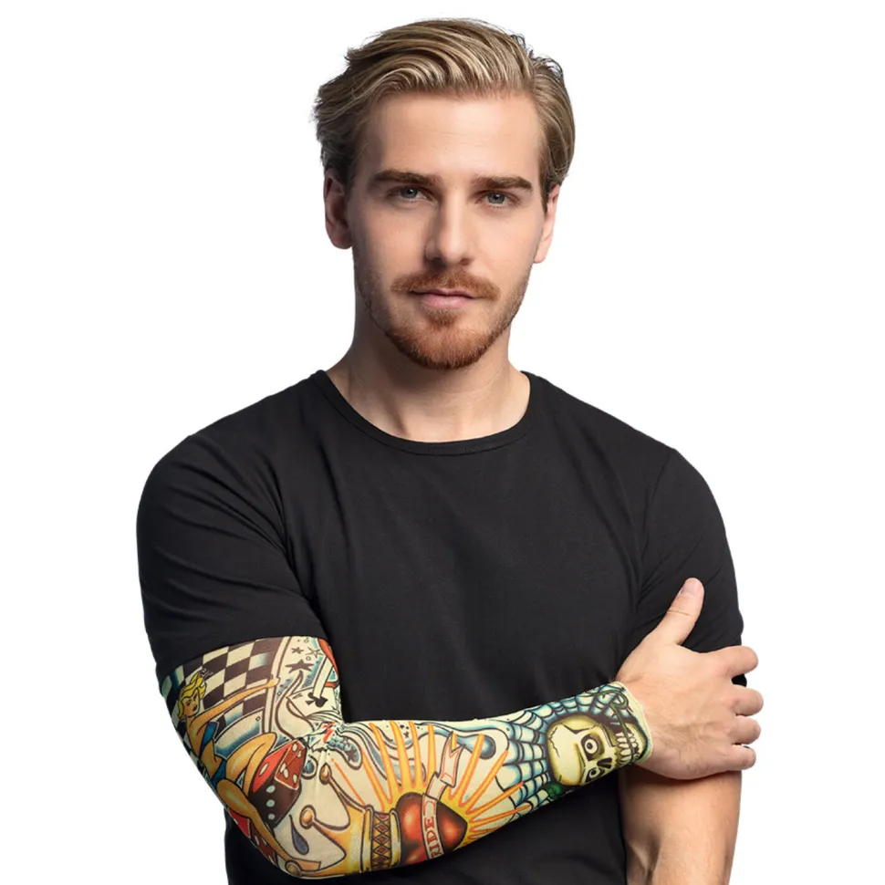 NEU Tattoo-Ärmel Gambler, 1 Stück
