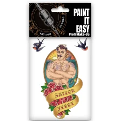NEU Temporäres Tattoo-Motiv Reality, 10,5 x 14,8cm, Maritim Seemann