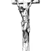 NEU Temporäres Tattoo-Motiv Reality, 10,5 x 14,8cm, Prison Jesus am Kreuz